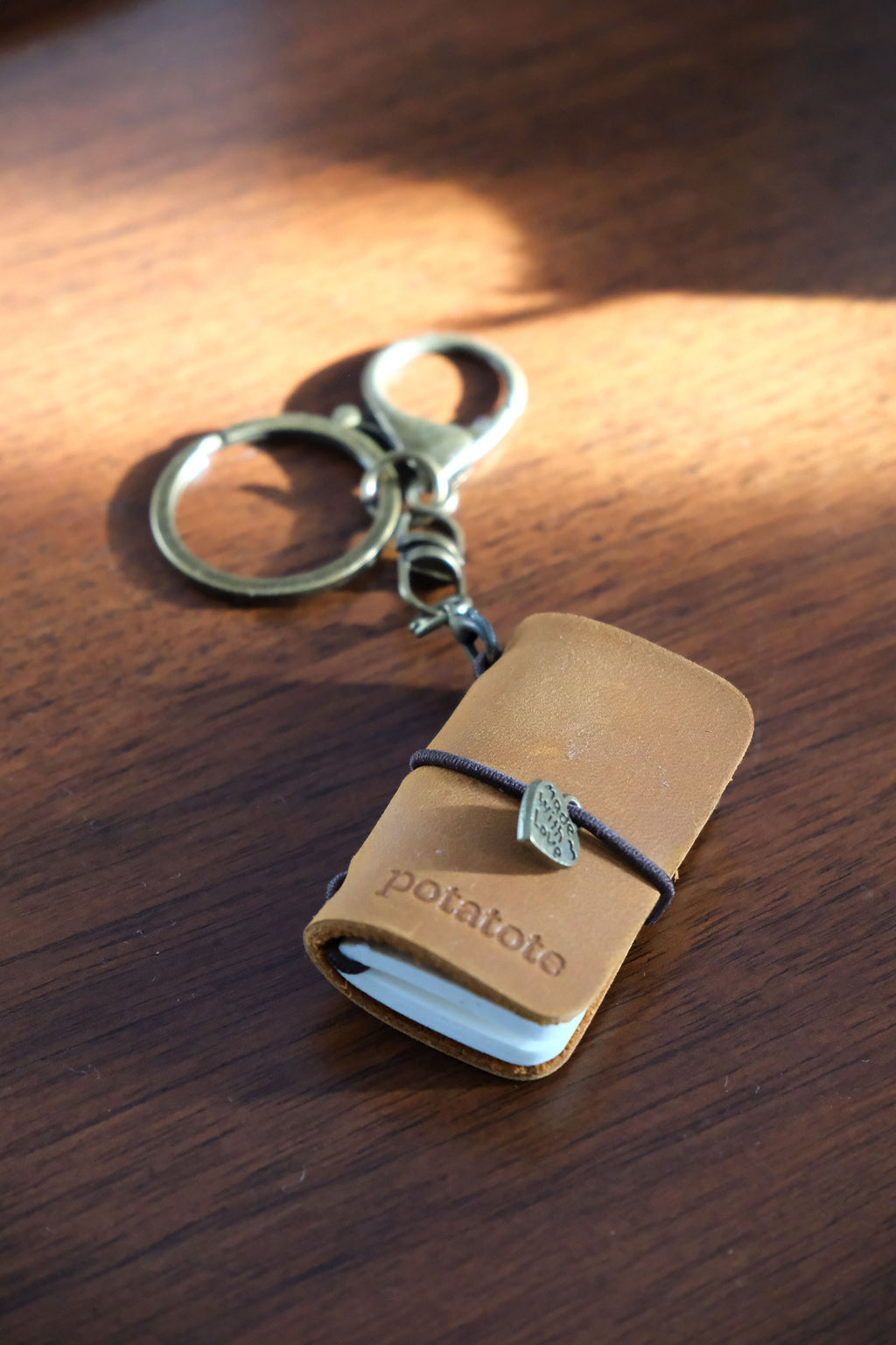 Mini Leather Notebook Charm