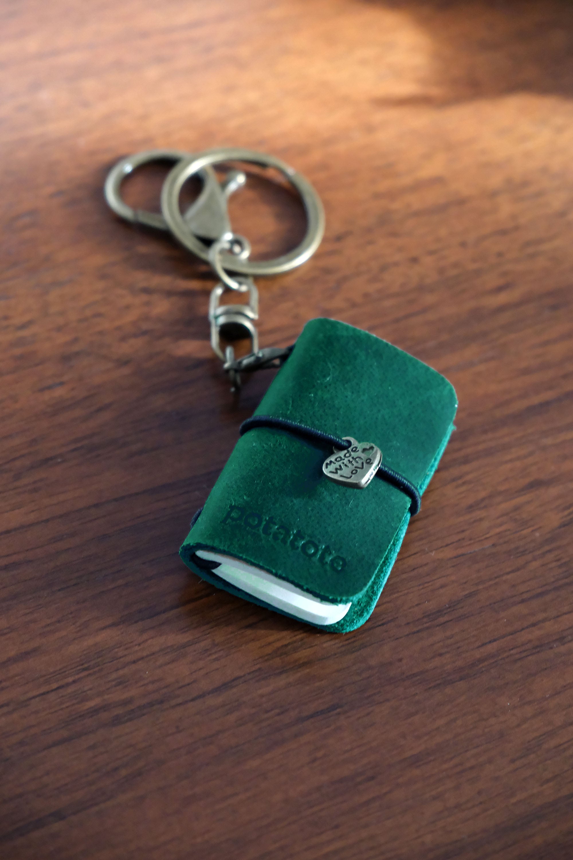 Mini Leather Notebook Charm
