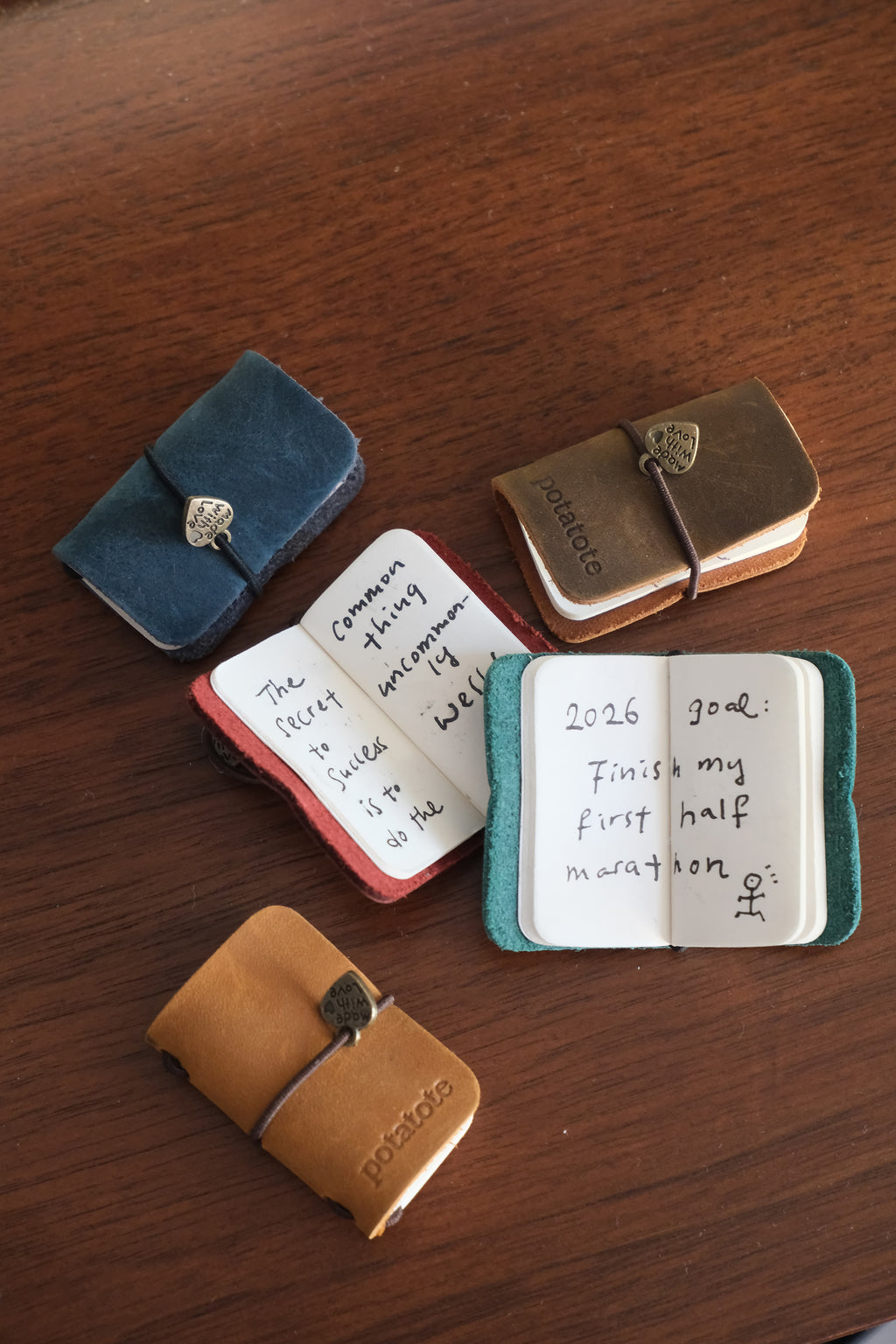 Mini Leather Notebook Charm