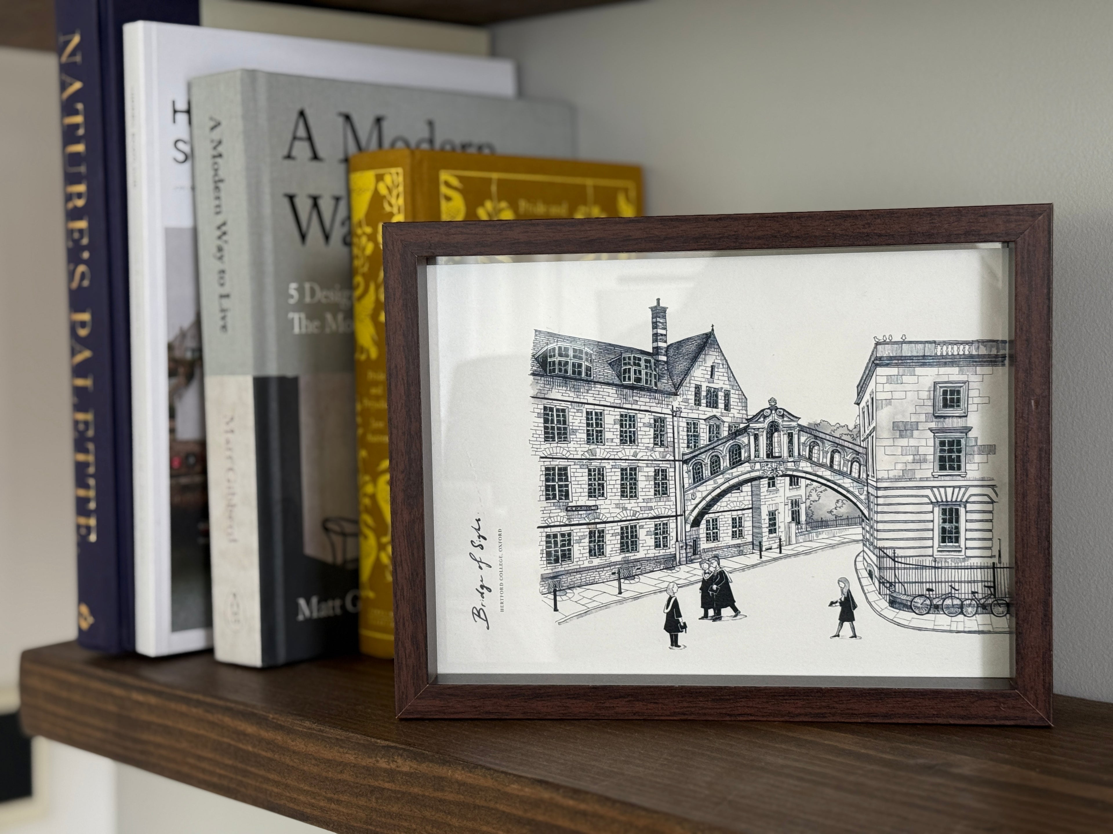 Scholars in Passing — Art Print Postcard