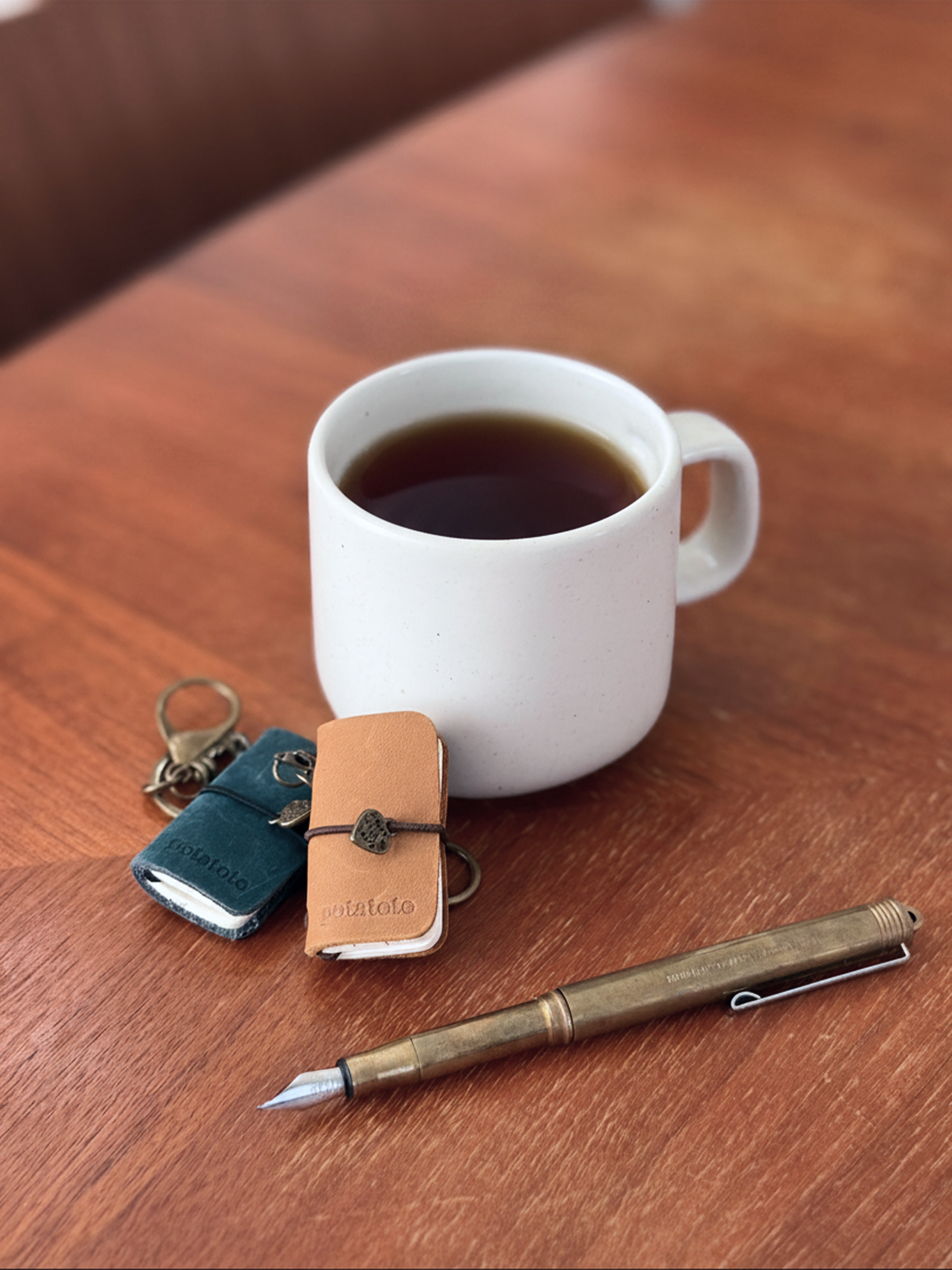 Mini Leather Notebook Charm