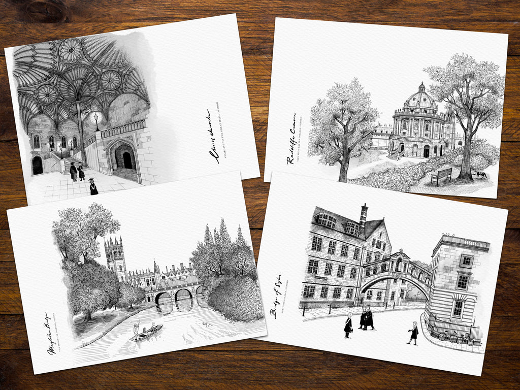 Full set of 4: Art Print Postcards