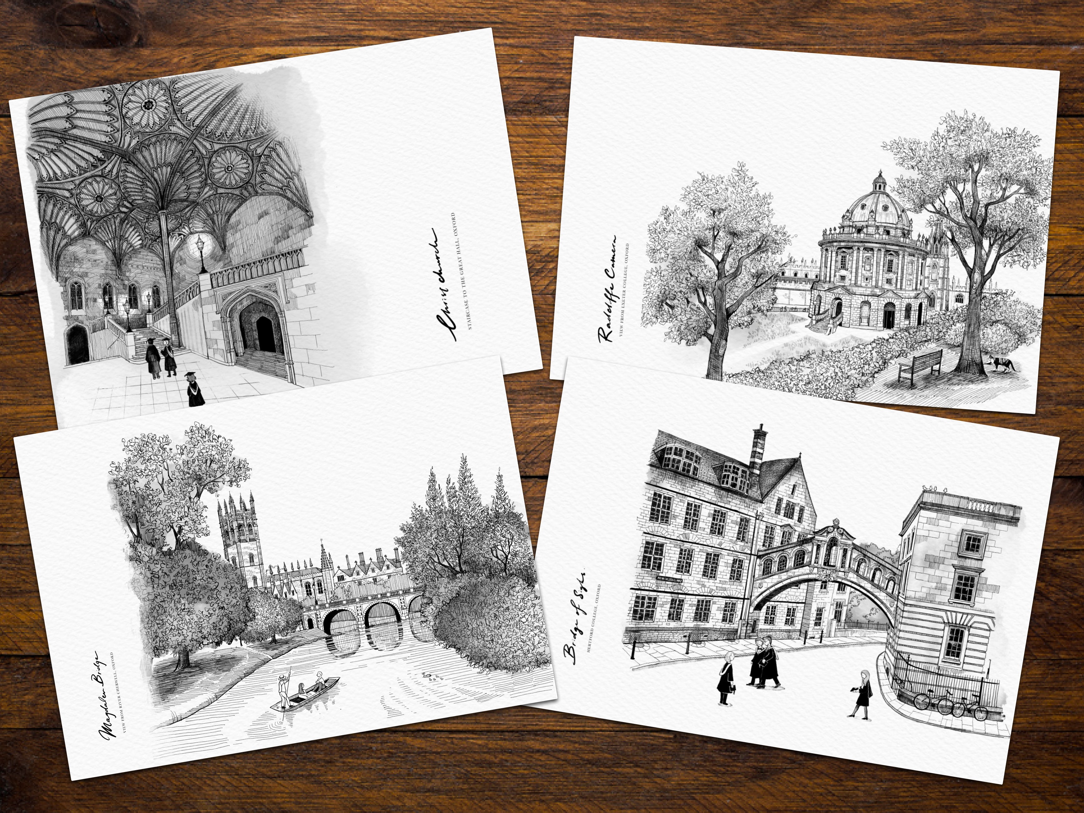 Full set of 4: Art Print Postcards