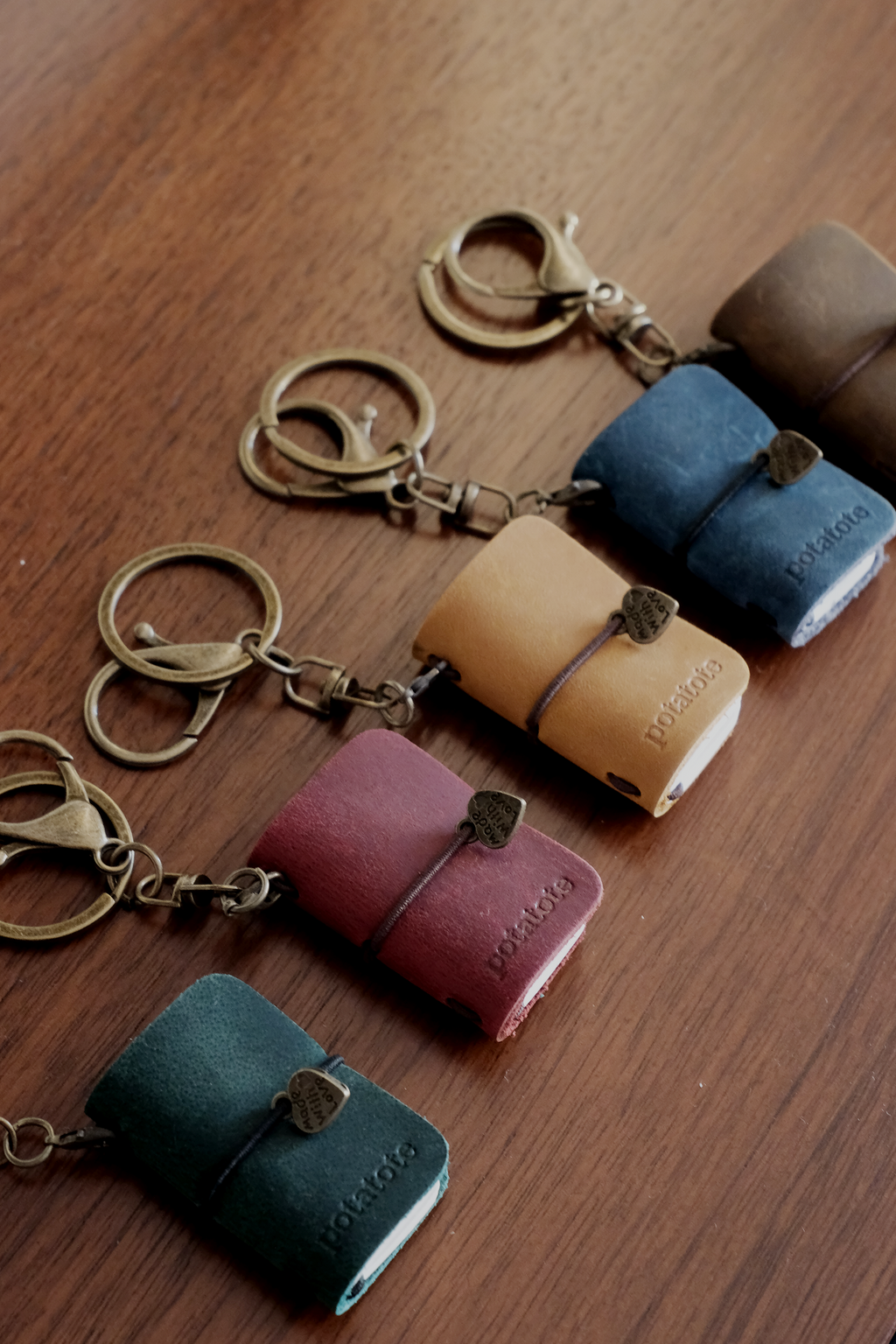 Mini Leather Notebook Charm