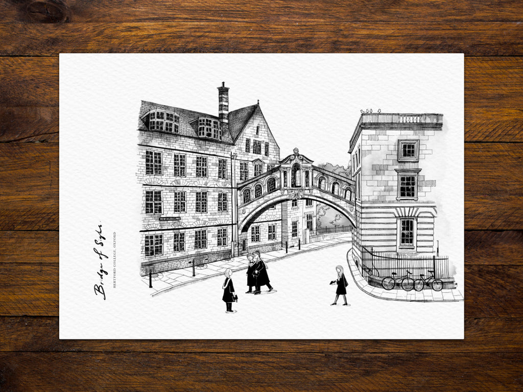Scholars in Passing — Art Print Postcard